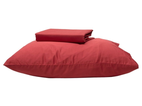 Σεντόνια Fashion 1 (Σετ 4τμχ) Deep Red Anna Riska King Size 280x275cm 100% Cotton Satin