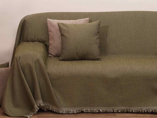 Ριχτάρι 2100 Λαδί Viopros Τριθέσιο 180x280cm Chenille