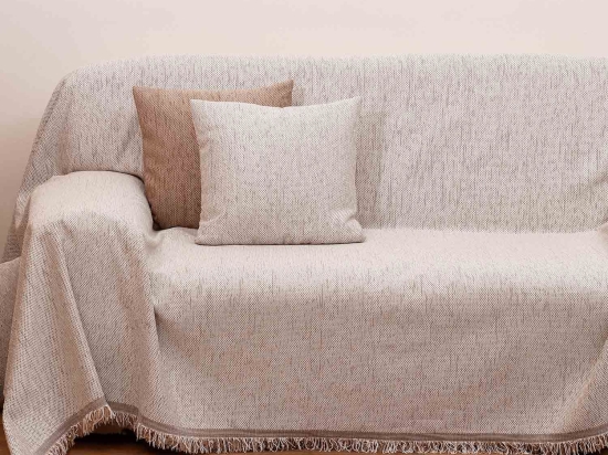 Ριχτάρι 2100 Εκρού Viopros Τετραθέσιο 180x320cm Chenille
