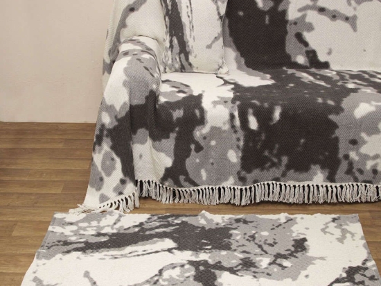Ριχτάρι Σχ. 3050 Grey Viopros Πολυθρόνα 170x170cm 100% Βαμβάκι