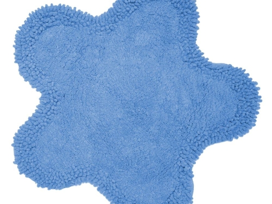 Ταπέτο Μπάνιου Μαργαρίτα Turquoise Viopros 50 x 50cm 100% Βαμβάκι