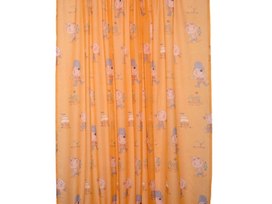 Κουρτίνα Παιδική Κουρσάροι Με Τρέσα Orange Viopros 280x270cm 280x270cm Πολυέστερ