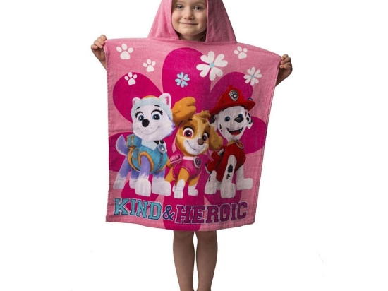 Πόντσο Βελουτέ Paw Patrol 20 Pink Viopros