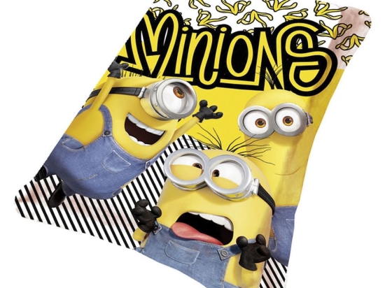 Κουβέρτα Βρεφική Fleece Minions 12 Multi Viopros Κούνιας 100x150cm Πολυέστερ