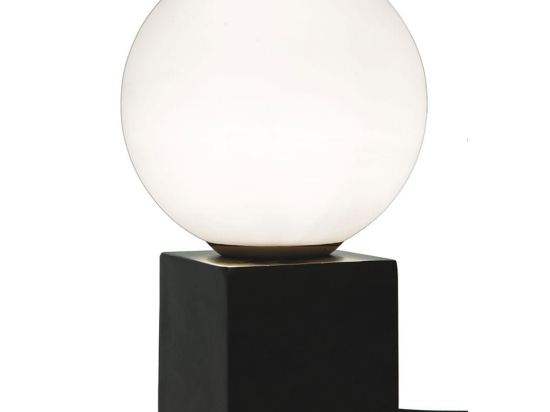 Επιτραπέζιο Φωτιστικό Lin 4217400 Black Viokef Μέταλλο,Γυαλί