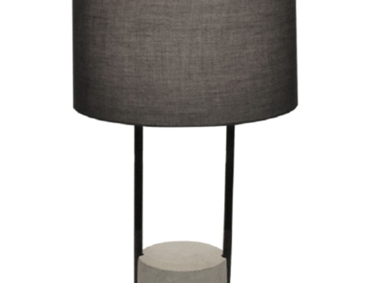 Επιτραπέζιο Φωτιστικό Allegro 4219400 Grey-Black Viokef Μέταλλο,Ύφασμα