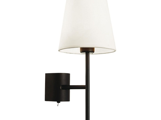Φωτιστικό Τοίχου-Απλίκα Sonia 4229201 Black Viokef Μέταλλο,Ύφασμα
