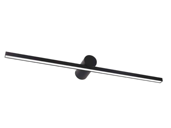 Φωτιστικό Τοίχου-Απλίκα Rocco 4236201 L600 Black Viokef Μέταλλο