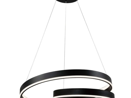 Φωτιστικό Οροφής Capri 4291300 Φ60x120cm Led 1726lm 59W 3000K Black Viokef