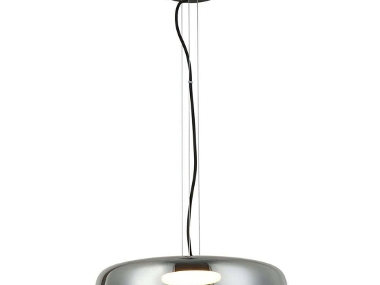 Φωτιστικό Οροφής Simple 4302400 Φ42x150cm Led 1787lm 16W 3000K Fume-Black Viokef