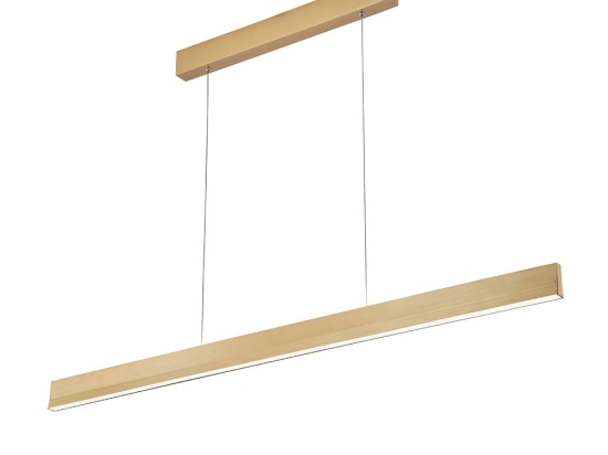 Φωτιστικό Οροφής - Ράγα Lee 4303300 LED 52W 2122Lm 117,5x150cm Gold Viokef
