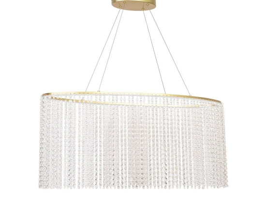Φωτιστικό Οροφής Κρεμαστό Sol 4306300 LED 38W 2350Lm 90x141,5cm Gold Viokef