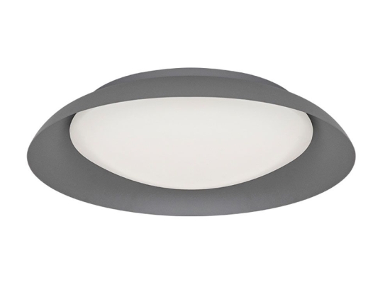 Φωτιστικό Οροφής - Πλαφονιέρα Britney 4307300 LED 23W 3000K 900Lm 43x8cm Dark Grey Viokef