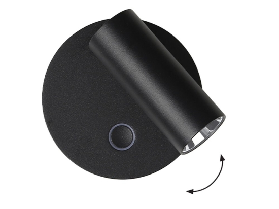 Φωτιστικό Τοίχου - Απλίκα Tara 4319601 LED 4W 205Lm Black Viokef