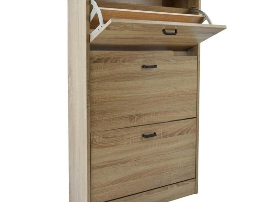 Παπουτσοθήκη 745531 24x63x115cm Natural Ankor Ξύλο