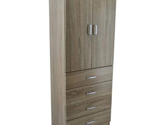 Ντουλάπα Δίφυλλη 777945 160x60x38 Natural Ankor Δίφυλλη