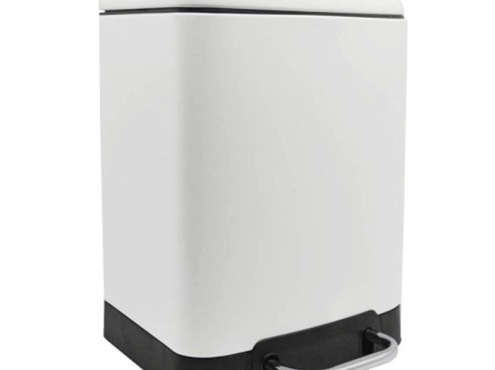 Κάδος Απορριμμάτων Soft Close 6Lt 829354 White Ankor Ανοξείδωτο Ατσάλι