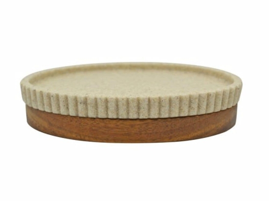 Σαπουνοθήκη 829514 9,3x13,8x2,9cm Beige-Brown Ankor Πολυέστερ