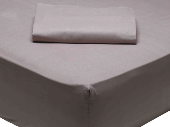 Σεντόνι 1004 Best Colors Brown Das Home Μονό 170x260cm Χωρίς Λάστιχο 100% Βαμβάκι