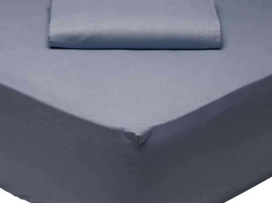 Σεντόνι 1006 Best Colors Blue Das Home Μονό 170x260cm Χωρίς Λάστιχο 100% Βαμβάκι