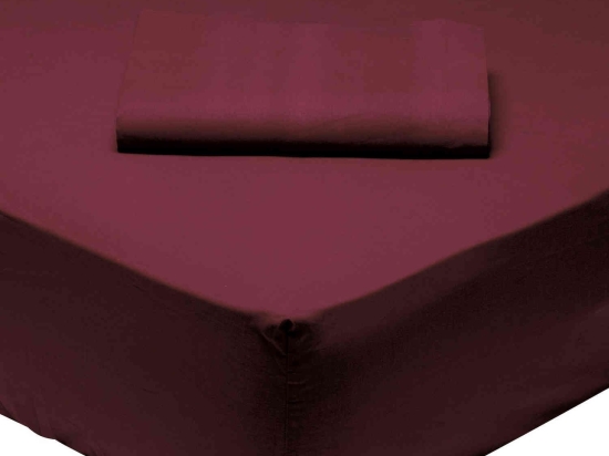 Σεντόνι 1014 Best Colors Bordo Das Home Μονό 170x260cm Χωρίς Λάστιχο 100% Βαμβάκι
