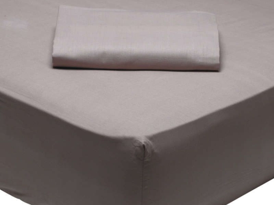 Σεντόνι Με Λάστιχο 1003 Brown-Grey Das Home Μονό 100x200cm Με Λάστιχο 100% Βαμβάκι