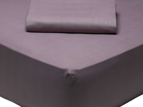 Σεντόνι Με Λάστιχο 1010 Plum Das Home Μονό 100x200cm Με Λάστιχο 100% Βαμβάκι