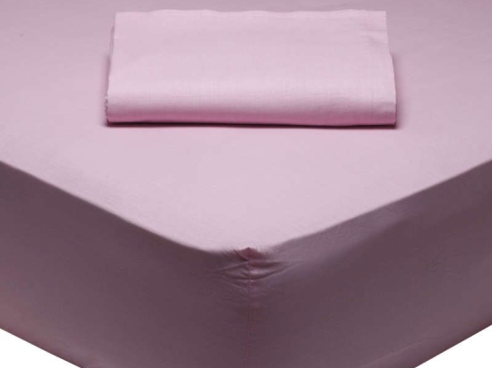 Σεντόνι Με Λάστιχο 1012 Pink Das Home Μονό 100x200cm Με Λάστιχο 100% Βαμβάκι
