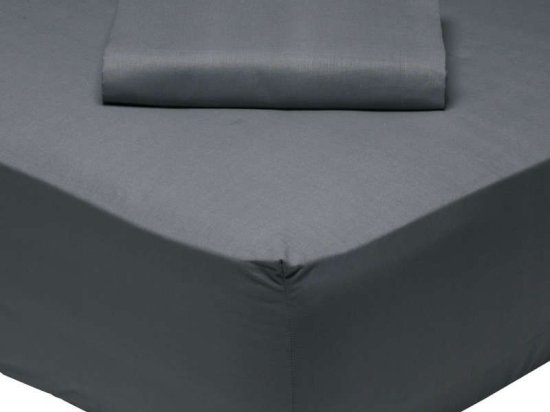 Σεντόνι Με Λάστιχο 1007 Grey Das Home Ημίδιπλο 120x200cm Με Λάστιχο 100% Βαμβάκι
