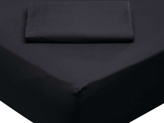 Σεντόνι Με Λάστιχο 1015 Black Das Home Μονό 100x235cm 100% Βαμβάκι