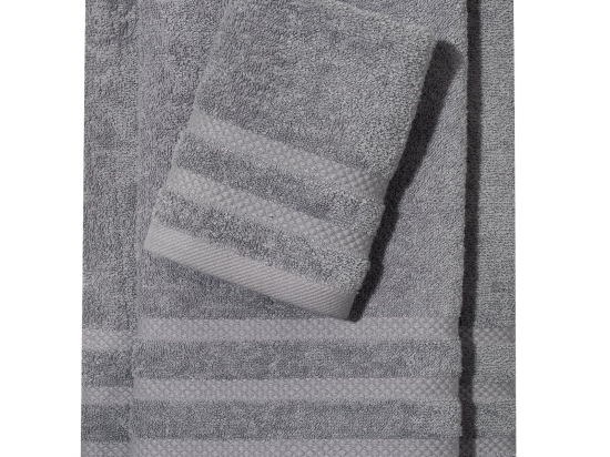 Πετσέτα 1233 Happy Grey Das Home Προσώπου 50x90cm 100% Βαμβάκι