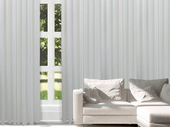 Κουρτίνα 2220 Με Τρουκς White Das Home 300x265 Πολυέστερ