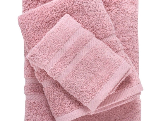 Πετσέτες Best 0714 (Σετ 3τμχ) Pink Das Home Σετ Πετσέτες 70x140cm 100% Βαμβάκι