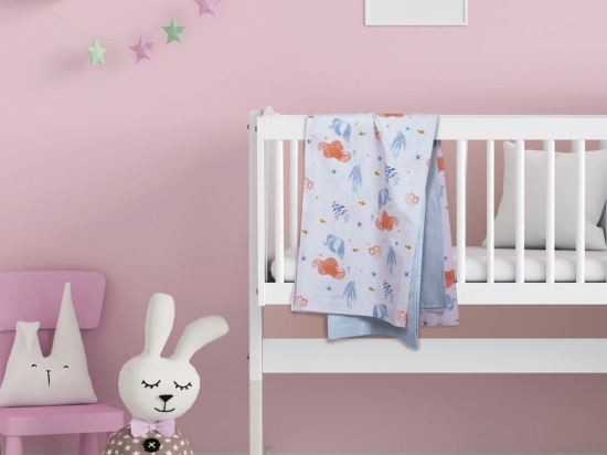 Σεντόνια Βρεφικά 4876 (Σετ 2τμχ) Multi Das Home Λίκνου 70x120cm Βαμβάκι-Πολυέστερ