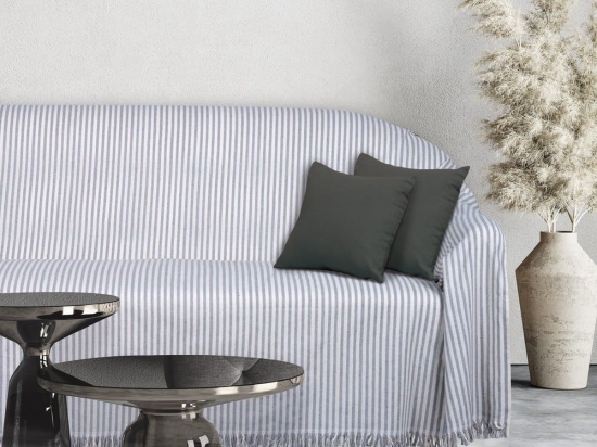 Ριχτάρι 0255 Ecru-Ref Das Home Τριθέσιο 180x300cm Βαμβάκι-Πολυέστερ