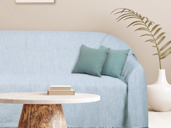 Ριχτάρι 0257 Grey Das Home Τριθέσιο 180x300cm 100% Βαμβάκι