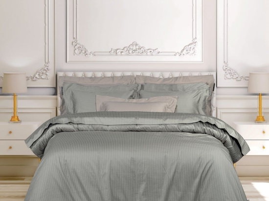 Σεντόνια 2191 (Σετ 4τμχ) Grey Greenwich Polo Club Υπέρδιπλo 240x260cm 100% Βαμβακοσατέν