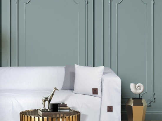 Ριχτάρι 3915 White Greenwich Polo Club Τριθέσιο 180x300cm Βαμβάκι-Πολυέστερ