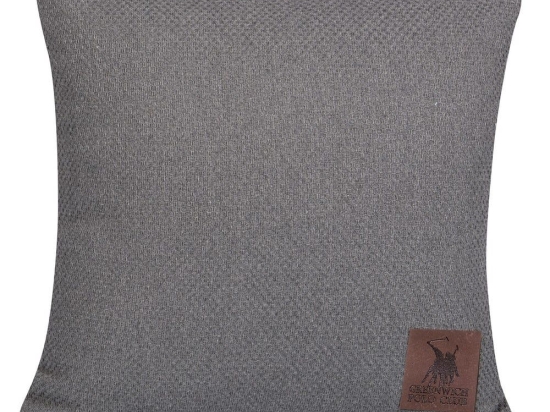 Μαξιλάρι Διακοσμητικό (Με Γέμιση) 3914 Dark Grey Greenwich Polo Club 40Χ40 Βαμβάκι-Πολυέστερ