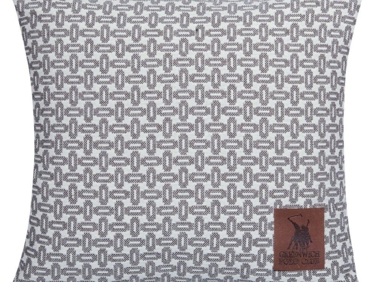 Μαξιλάρι Διακοσμητικό (Με Γέμιση) 3921 Beige-Grey Greenwich Polo Club 40Χ40 Βαμβάκι-Πολυέστερ