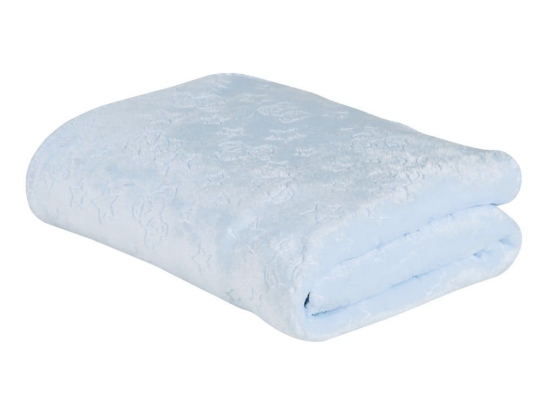 Κουβέρτα Βρεφική Relax 4905 Fleece Light Blue Das Home Αγκαλιάς 75x100cm Πολυέστερ