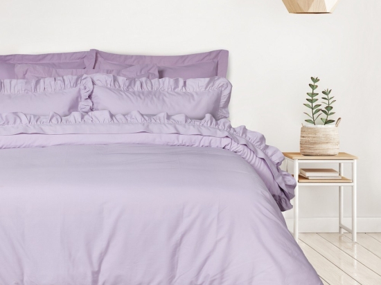 Σεντόνια Daily 3167 (Σετ 4τμχ) Lilac Das Home Υπέρδιπλo 240x270cm 100% Βαμβάκι