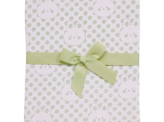 Κουβέρτα Βρεφική Πικέ 4962 Mint Das Home Αγκαλιάς 75x100cm 100% Βαμβάκι