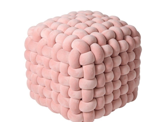 Πουφ 2273 43x43x40 Nude Das Home