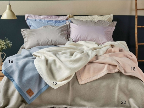 Κουβέρτα Mythos 22 Taupe Kentia King Size 260x240cm Μαλλί-Ακρυλικό