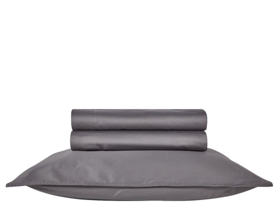 Σεντόνι Opulence 22 Με Λάστιχο Grey Kentia Υπέρδιπλo 160x200cm 100% Βαμβακοσατέν