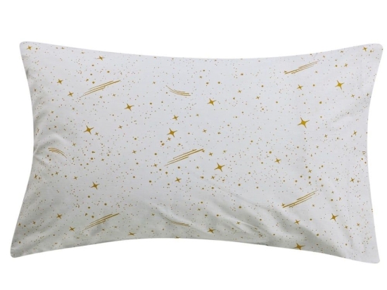 Μαξιλαροθήκες Παιδικές Lupus 01 A (Σετ 2τμχ) White-Golden Kentia 50Χ70 50x70cm 100% Βαμβάκι