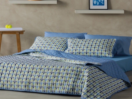 Μαξιλαροθήκες Jax (Σετ 2τμχ) Blue-Lime-Ecru Kentia 52X72 Microfiber-Polyester