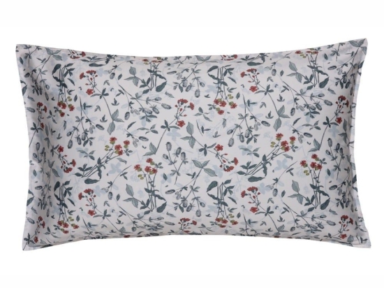 Μαξιλαροθήκες Carnation 32 (Σετ 2τμχ) Ciel-Red Kentia 50Χ70 100% Βαμβακοσατέν