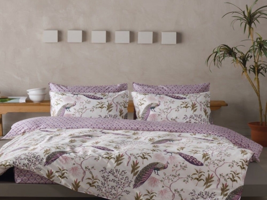 Κουβερλί Salem 42 Purple-Green Kentia Υπέρδιπλο 230x250cm 100% Βαμβακοσατέν
